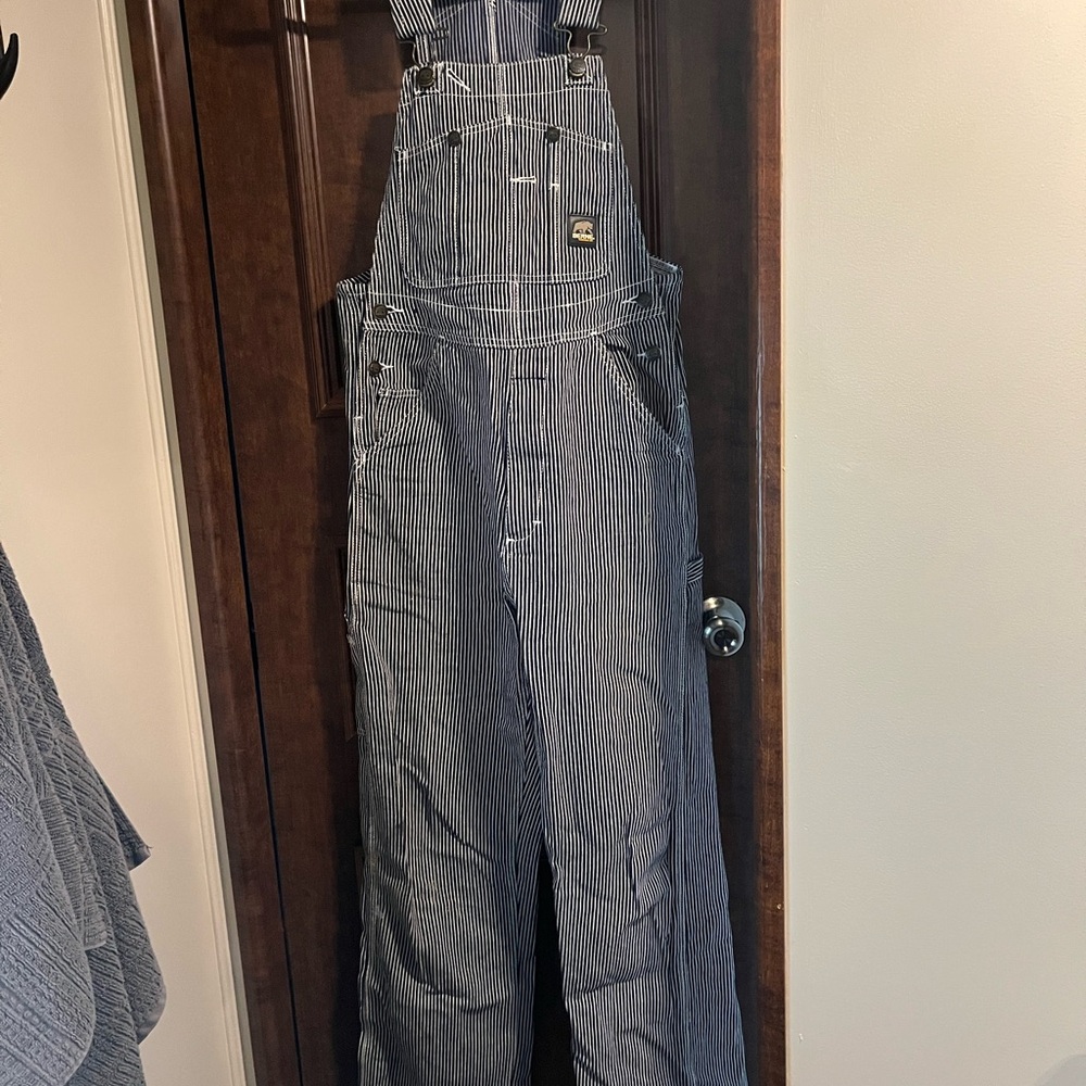 Berne Railroad Striped Overalls
